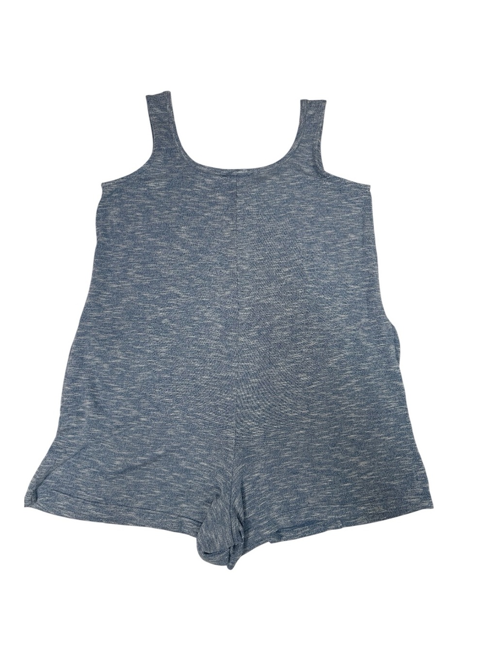 Koolaburra Light Blue Heathered Knit Romper- L - Picture 2 of 5